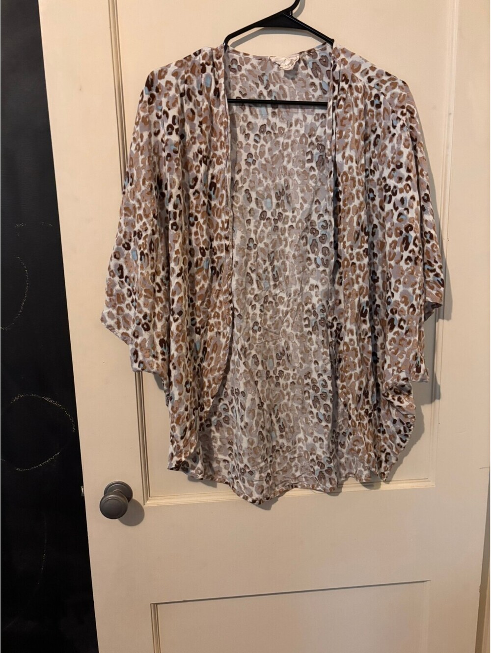 Style Rack leopard print kimono cardigan